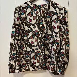 Rare Vintage jeweled button down blouse/cardigan